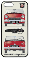 MG Midget MkIII (disc wheels) 1966-69 Phone Cover Vertical